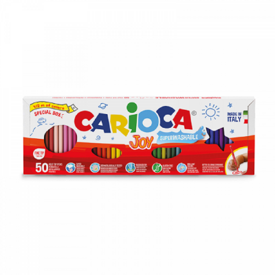 Marcadores Joy x50 colores Carioca