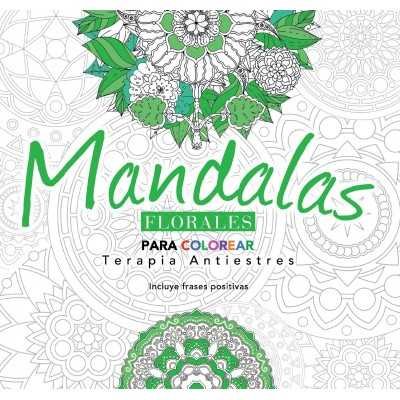 Libro para Pintar de Mandalas Antiestrés Florales 19x21 cm 24 pág. Editorial Splash