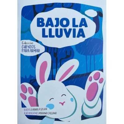 Set de cuentos ilustrados A5+puzzle Cuentos para armar Bajo la lluvia Editorial Splash