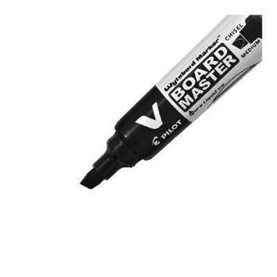 Marcador para pizarra recargable negro punta biselada Pilot