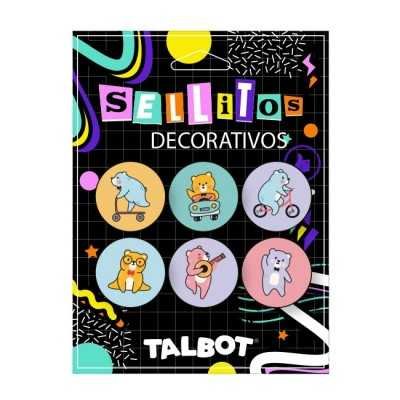 Sellos decorativos "Osos" x1 unidad Talbot