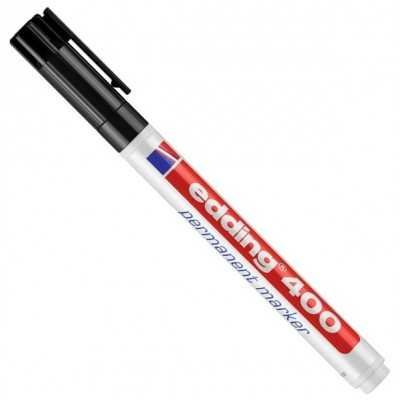 Marcador permanente recargable Art 400 NEGRO punta fina Edding