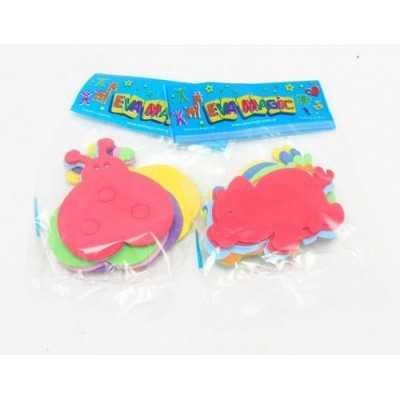 Goma eva cascarotas 10x10cm x 12 unidades