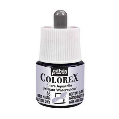 Tinta acuarela Colorex Gris neutro x45 ml Pebeo