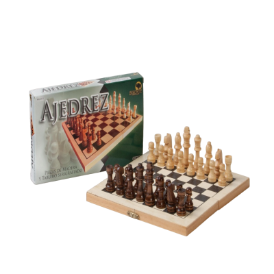 Ajedrez caja madera serigrafiada 743 Bisonte