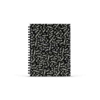 Cuaderno 16x21 cm con espiral tapa dura 47 Street II x 80 hojas rayado Mooving