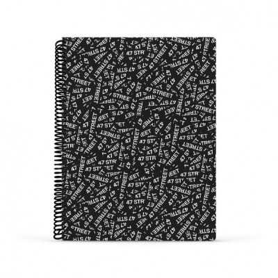 Cuaderno con espiral A4 tapa flexible 47 Street II x 80 hojas rayado Mooving