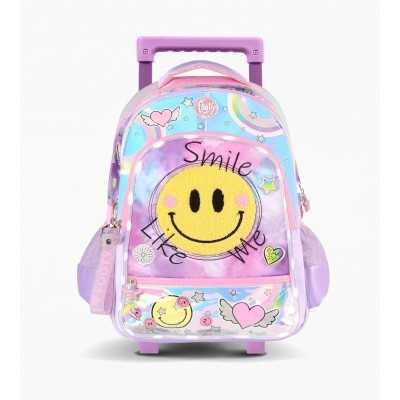 Mochila carro 18" con luz led Smile Footy