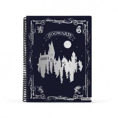 Cuaderno con espiral A4 tapa flexible Harry Potter I x 80 hojas rayado Mooving