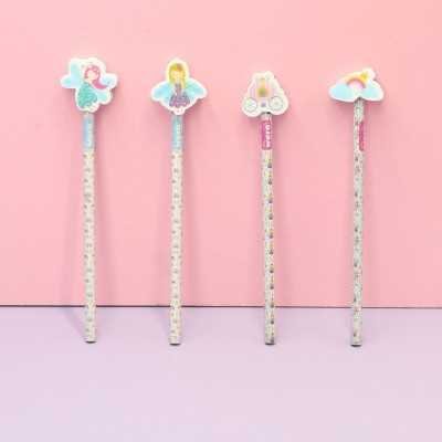 Lápiz negro con goma Believe in magic Wero