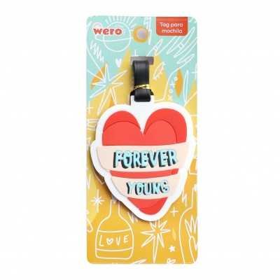 Llavero tag Forever young Wero