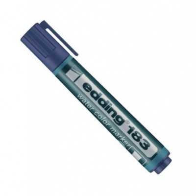 Marcador al agua Art 183 AZUL punta biselada Edding