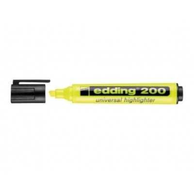 Resaltador Highlighter 200 AMARILLO punta biselada Edding