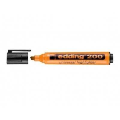 Resaltador Highlighter 200 NARANJA punta biselada Edding