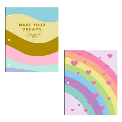 Carpeta Nº 3 dos tapas Rainbow 2 cartone Onix