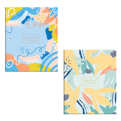 Carpeta Nº 3 dos tapas Abstracta cartone Onix