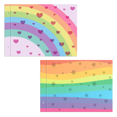 Carpeta Nº5 dos tapas Rainbow 2 cartone Onix
