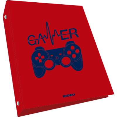 Carpeta 3 anillos 40 mm plástica Gaming Rideo