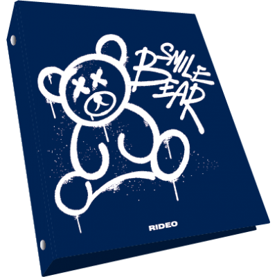 Carpeta 3 anillos 40 mm plástica Graffittis Rideo