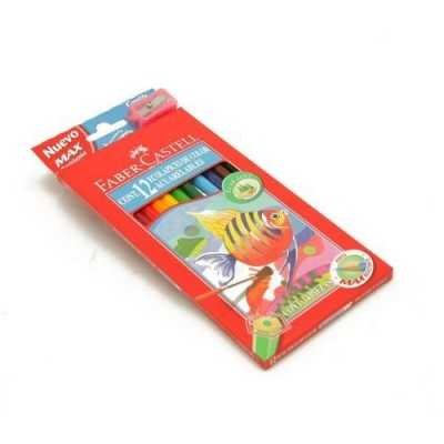 Lapices de color x 12 colores largos acuarelables Faber-Castell