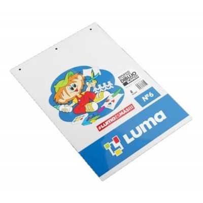 Repuesto nº 6 dibujo blanco de 118 grs x8 hojas Luma