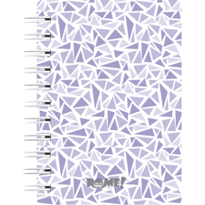 Libreta A6 cartone mosaico x 90 hojas cuadriculadas Rome