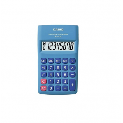 Calculadora portatil 8 digitos azul HL-815L Casio