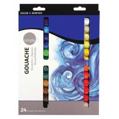 Set de gouache Simply x24 colores en pomo 12 ml Daler Rowney