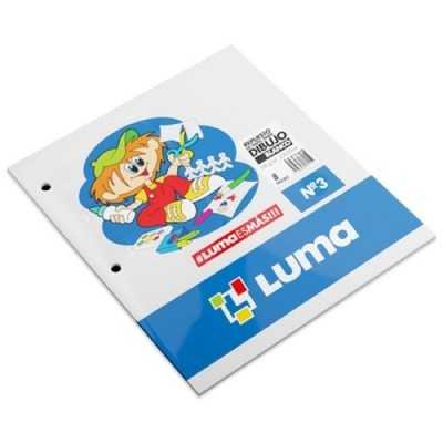 Repuesto de dibujo Nº3 blanco x8 hojas Luma