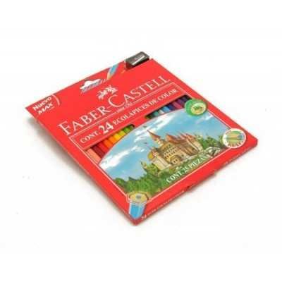 Lapices de color x 24 colores largos Faber-Castell