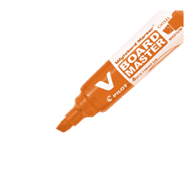 Marcador para pizarra recargable naranja punta biselada Pilot