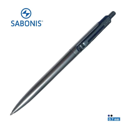 Bolígrafo retráctil GL809 tinta gel negro 0.7 mm cuerpo aluminio Sabonis