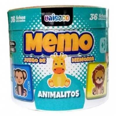 Memotest tarrito Animalitos x36 piezas Uniesco