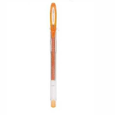 Roller Gel 1.0 mm Signo glitter naranja UM-120 Uni-ball