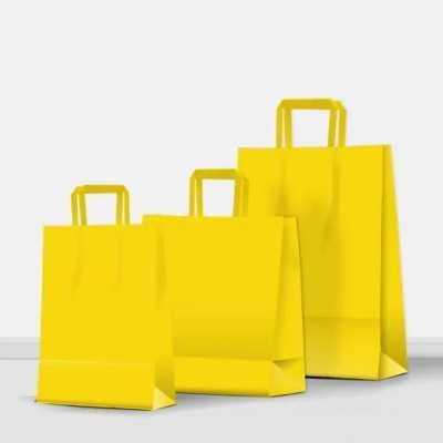 Bolsa regalo acuario Amarillo 36x15x48cm Premium Pack