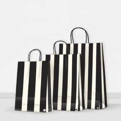 Bolsa de regalo luna estilo barras 14x08x20 cm Premium Pack