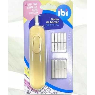 Goma de borrar eléctrica para lápiz con 20 repuestos Ibico