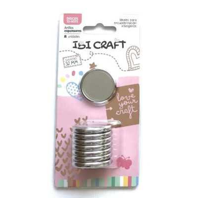 Discos de expansión 32 mm x8 unidades Plata Ibicraft