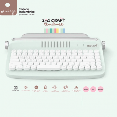 Teclado vintage bluetooth Mint Ibicraft
