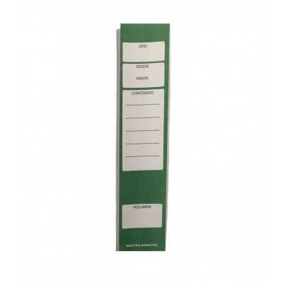 Lomos adhesivos para biblioratos x 24 unidades Verde Jolly