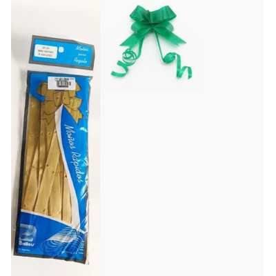 Moño mini rapido Blanco x100 unidades Ballou