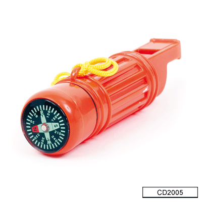 Brujula de supervivencia 5 en 1 naranja 25 mm Galileo