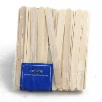 Palito de helado de madera natural x 50 unidades