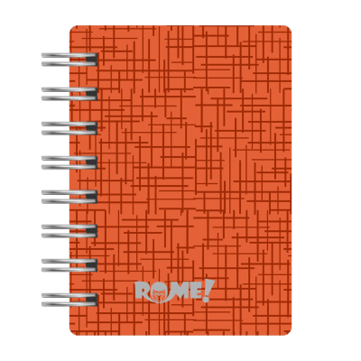 Libreta A6 cartone plot x 90 hojas cuadriculadas Rome