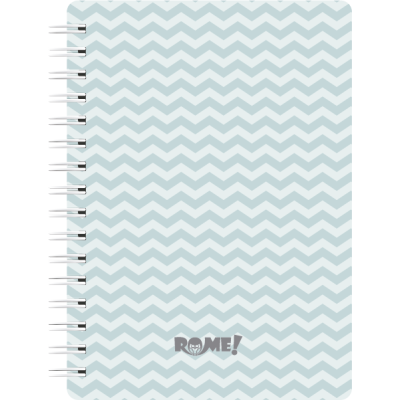 Cuaderno con espiral A5 Zig zag tapa dura x80 hojas rayado Rome