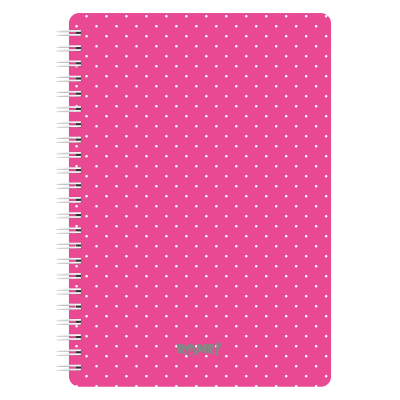 Cuaderno con espiral A4 tapa dura lunares x90 hojas rayadas Rome
