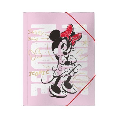 Carpeta Oficio 3 Solapas Minnie Mouse Mooving