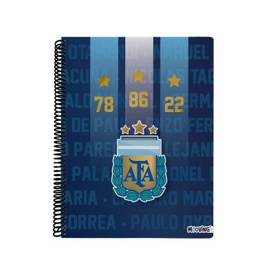 Cuaderno con espiral A4 tapa flexible AFA I x 80 hojas rayado Mooving