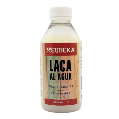 Laca al agua transparente coloreable x 125 cc Eureka