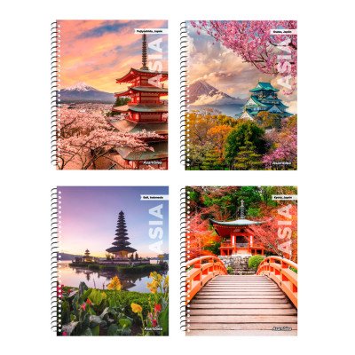 Cuaderno espiral A4 CUADRICULADO tapa flexible x80 hojas Asamblea - Maratón - Onix